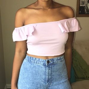 NWOT. Zara lilac crop top.